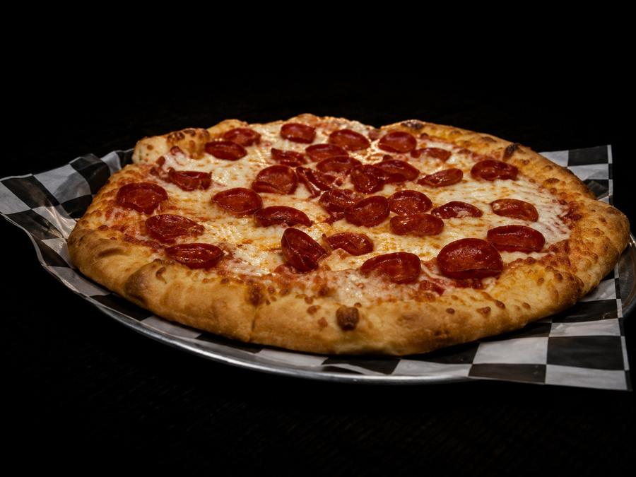 Hand-tossed pepperoni pizza