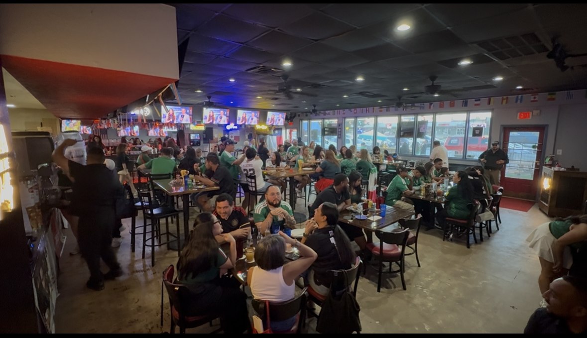 Packed house at Good Times on a World Cup match night